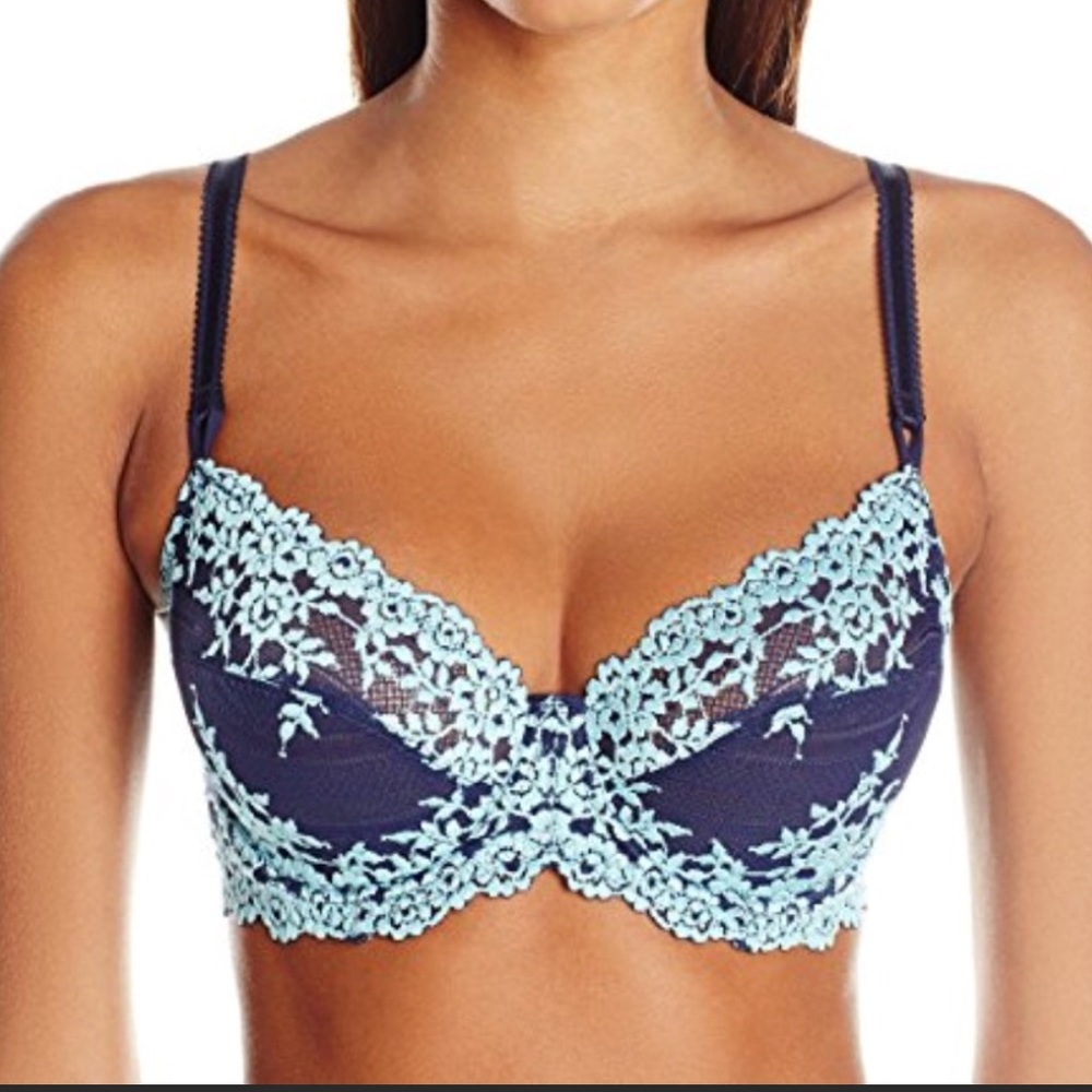 Wacoal 65191 Embrace Lace Blue Underwire Bra